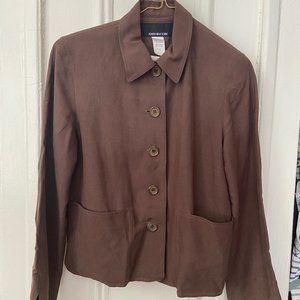 Vintage Jones New York Silk and Linen Jacket Size